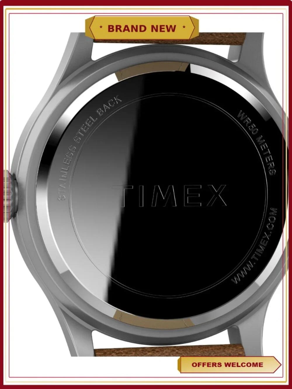 Men's Expedition Scout Brown Leather Strap Watch